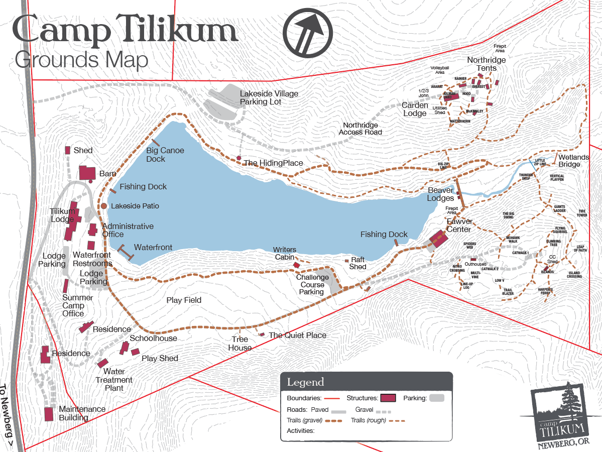 Camp Tilikum GroundsMap