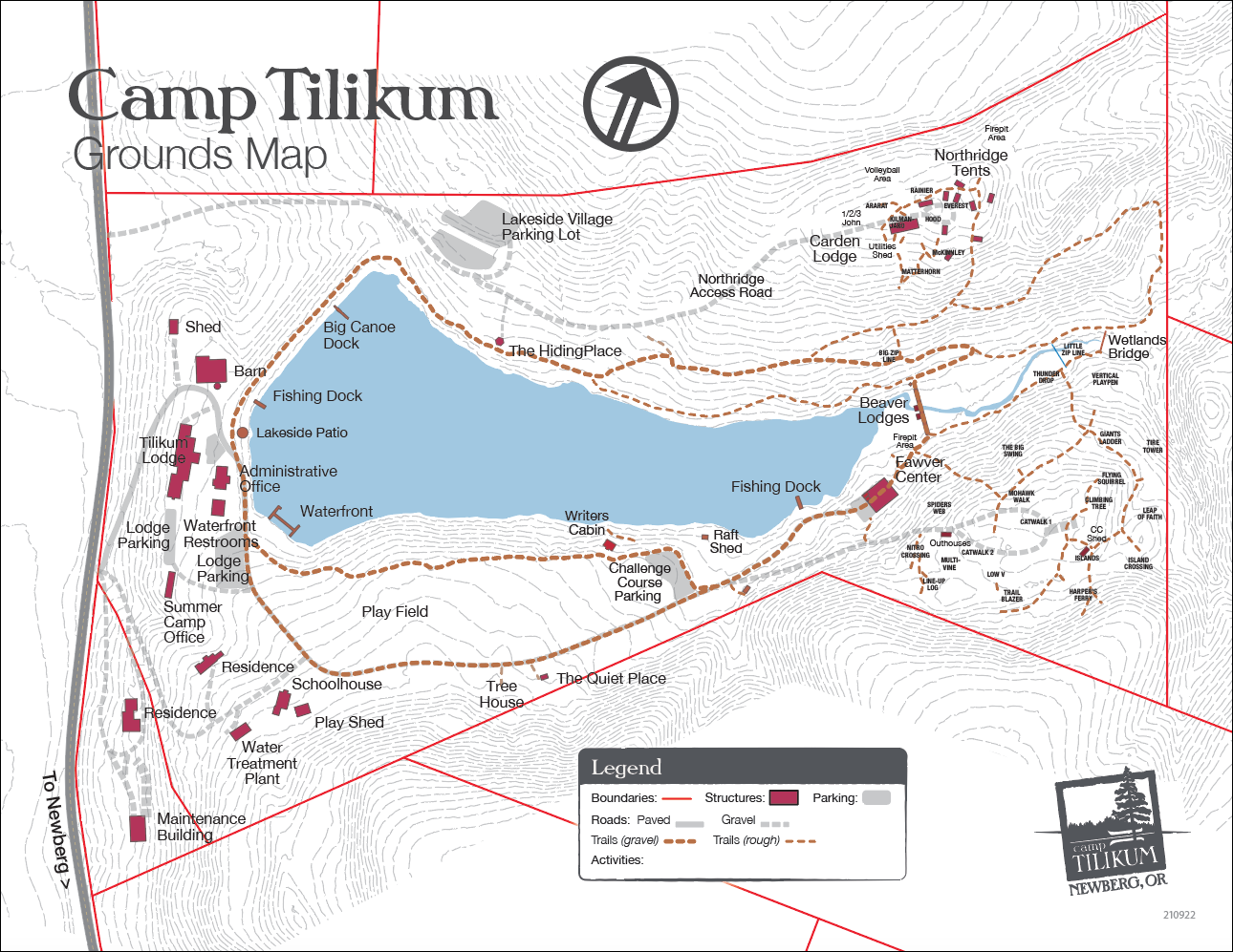 Camp Tilikum GroundsMap